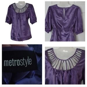 💙 🏍silky  to touch purple Blouse